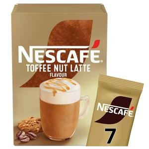 Nescafe Toffee Nut Latte Instant Coffee Sachets x7 130.2g