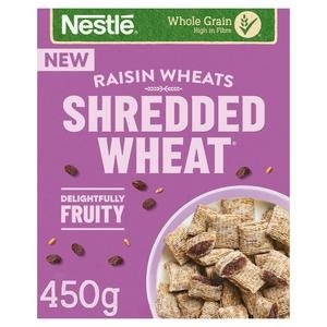 Nestle Shredded Wheat 450g Bitesize Raisin Wheats Breakfast Cereal