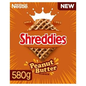 Nestle Shreddies 580g Peanut Butter Malted Wheats Breakfast Cereal