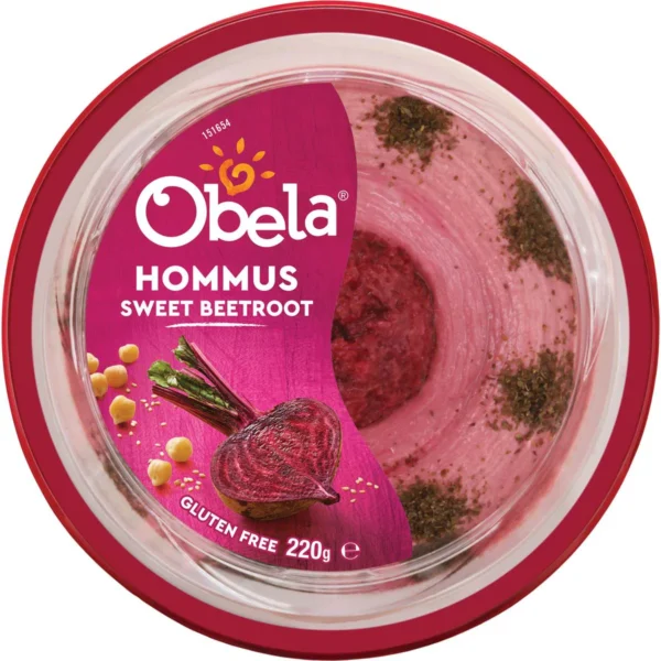 Obela Hommus Dip With Beetroot Obela Hommus Dip With Beetroot