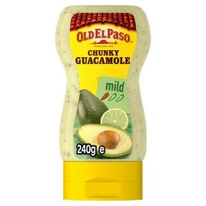 Old El Paso Mexican Squeezy Chunky Guacamole 240g