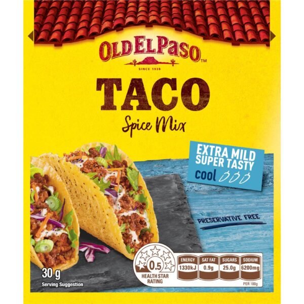 Old El Paso Taco Spice Mix Extra Mild