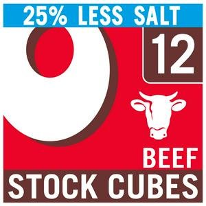 Oxo Reduced Salt Beef Stock Cubes x12 71g