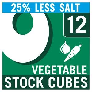 Oxo Reduced Salt Vegetable Stock Cubes x12 71g