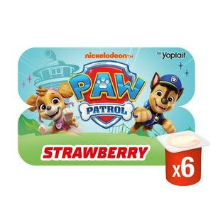 Paw Patrol Kids Strawberry Yoghurt Pots 6x45g