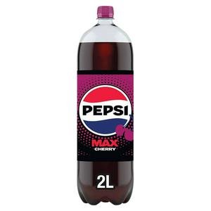 Pepsi Max Cherry No Sugar Cola Bottle 2L
