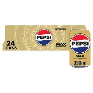 Pepsi Max No Caffeine No Sugar Cola Cans 24 x 330ml