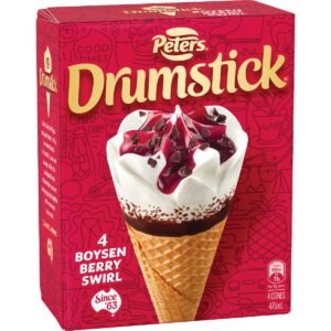 Peters Drumstick Ice Cream Boysenberry Swirl