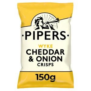 Pipers Lye Cross Cheddar & Onion Sharing Crisps 150g