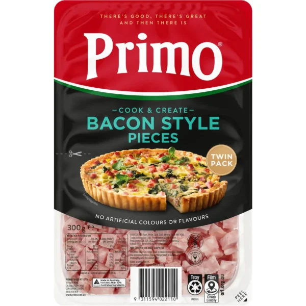 Primo Diced Bacon Style Pieces Cook & Create Twin Pack