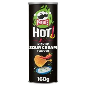 Pringles Hot Kickin' Sour Cream Sharing Crisps 160g