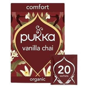 Pukka Organic Vanilla Chai Tea Home Compostable Herbal Tea Bags x20