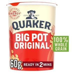 Quaker Oat So Simple Original Porridge Big Pot 60g