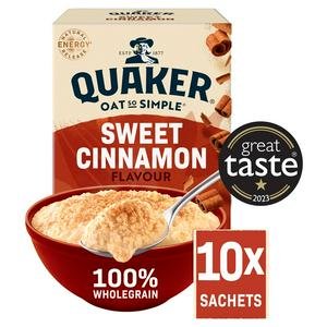 Quaker Oat So Simple Sweet Cinnamon Porridge Sachets 10x33g