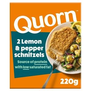 Quorn 2 x Lemon & Pepper Schnitzels 220g