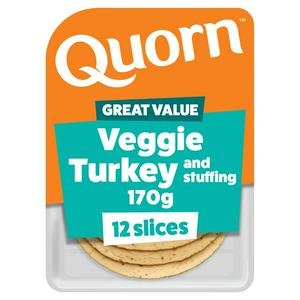 Quorn Vegetarian Turkey & Stuffing Slices 170g