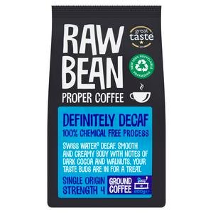 Raw Bean Proper Coffee Definitely Decaf Ground Coffee 200g