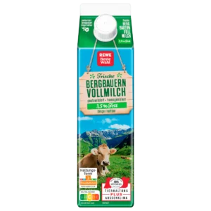 REWE Beste Wahl Frische Bergbauern Vollmilch 3,5% 1l
