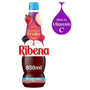 Ribena 850ml No added Sugar Summer Fruits Squash