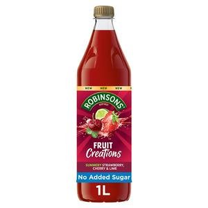 Robinsons 1L Fruit Creations Summery Strawberry, Cherry & Lime Squash
