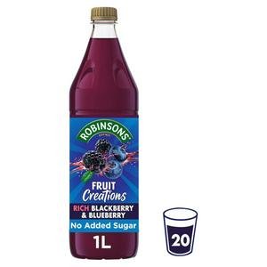 Robinsons Fruit Creations Blackberry & Blueberry Squash 1L