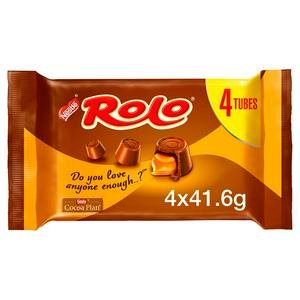 Rolo Milk Chocolate & Caramel Tube Multipack x4 41.6g Rolo Milk Chocolate & Caramel Tube Multipack x4 41.6g