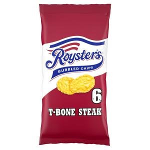 Roysters T Bone Steak Multipack Crisps x6 Roysters T Bone Steak Multipack Crisps x6