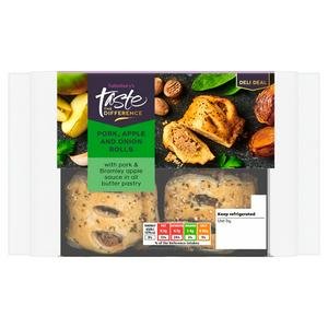 Sainsbury's 188g Pork, Apple & Onion Rolls, Taste the Difference Sainsbury's 188g Pork, Apple & Onion Rolls, Taste the Difference
