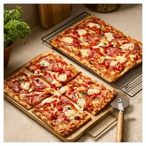 Sainsbury's 2 Napoli Salami Mozzarella & Hot Honey Thin & Crispy Pizza, Taste the Difference 1.1kg