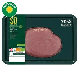 Sainsbury's 30 Days Matured British Beef Fillet Steak, So Organic 170g