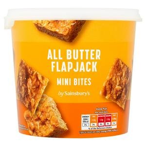 Sainsbury's 335g Butter Flapjack Mini Bites Tub
