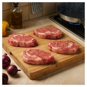 Sainsbury's 4 x 285g Aberdeen Angus Ribeye Steaks, Taste the Difference