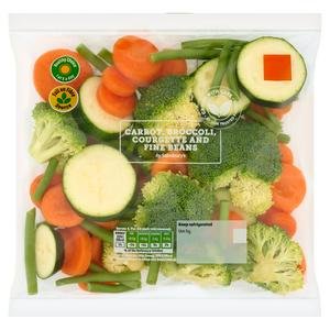 Sainsbury's 420g Carrot, Broccoli, Courgette & Fine Beans