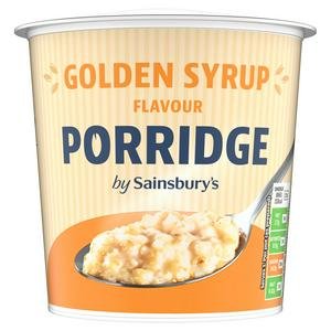 Sainsbury's 57g Golden Syrup Flavour Porridge Pot