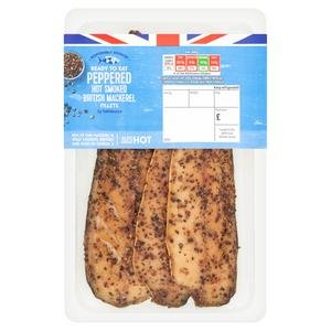 Sainsbury's (Approx. 230g) Ready to Eat British Hot Smoked Peppered Mackerel Fillets
