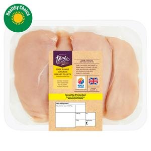 Sainsbury's (Approx. 590g) British Free Range Chicken Breast Fillets, Taste the Difference