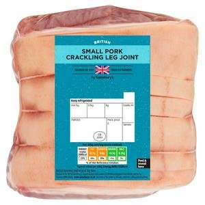 Sainsbury's (Approx. 800G) British Small Pork Crackling Leg Joint