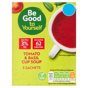 Sainsbury's Be Good to Yourself Tomato & Basil Cup Soup x5 16.5g