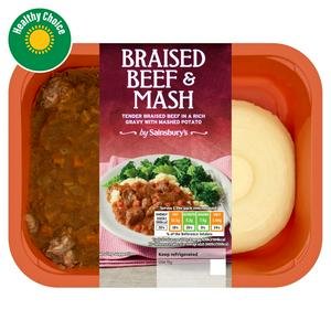 Sainsbury's Braised Beef & Mash 400g (Serves 1)