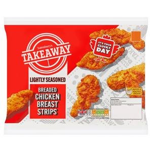 Sainsbury's Breaded Chicken Breast Strips 400g Sainsbury's Breaded Chicken Breast Strips 400g
