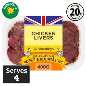 Sainsbury's British Fresh Chicken Livers 400g