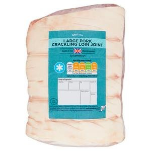 Sainsbury's British Large Pork Crackling Loin Joint (approx.1.8kg)