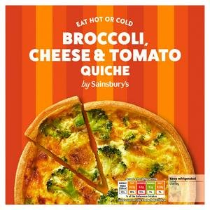 Sainsbury's Broccoli, Tomato & Cheese Quiche 400g