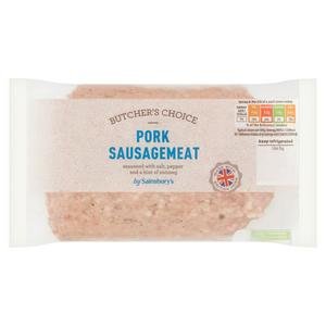 Sainsbury's Butcher's Choice British Pork Sausagemeat 400g