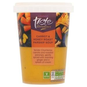 Sainsbury's Carrot & Honey Roast Parsnip Soup, Taste the Difference 600g Sainsbury's Carrot & Honey Roast Parsnip Soup, Taste the Difference 600g