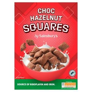 Sainsbury's Choco Hazelnut Squares Cereal 375g