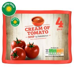 Sainsbury's Cream Of Tomato Soup 4x400g