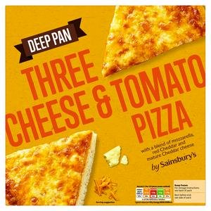 Sainsbury's Deep Pan Cheese & Tomato Pizza 387g