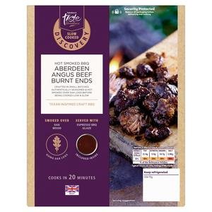 Sainsbury's Discovery 320g Slow Cooked Hot Smoked BBQ Aberdeen Angus Beef Burnt Ends, Taste the Difference