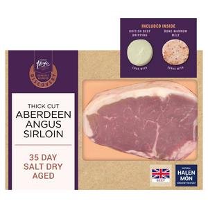 Sainsbury's Discovery 360g 35 Day Salt Dry Aged Thick Cut Aberdeen Angus Sirloin Steak, Taste the Difference
